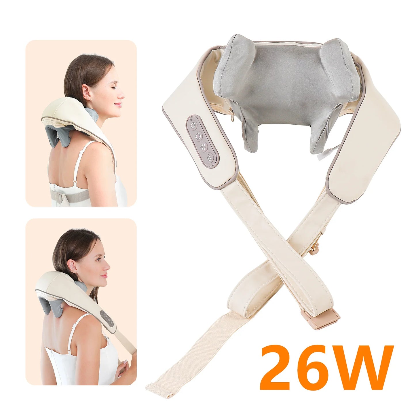 Elegance Tanzanite 26W Neck And Shoulder Massager Wireless Shoulder And Back Kneading Massage Shawl Trapezius Neck Cervical masajeador
