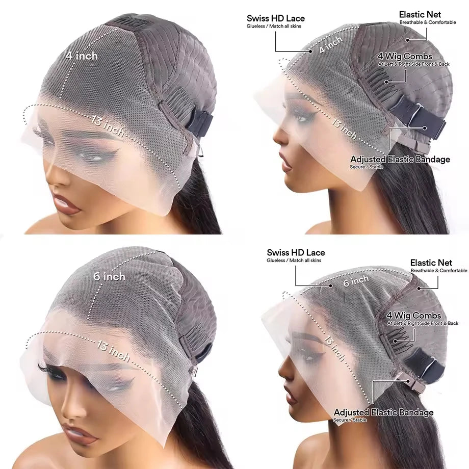 200 Density Highlight Bob Wig 16Inch For Women Honey Blonde Bob Lace Wigs 13x4 Transparent Lace Human Hair Frontal Short Wig